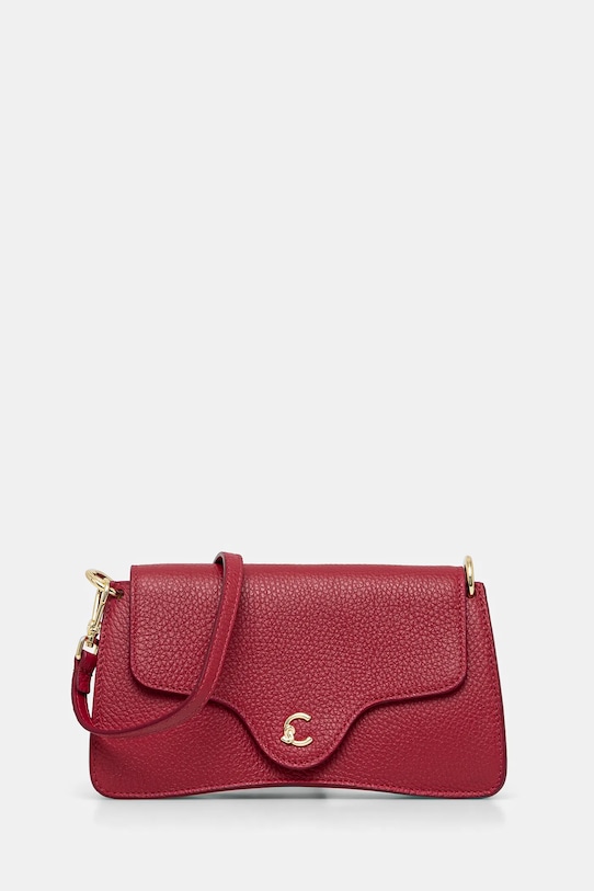 Kožená kabelka Coccinelle přírodní kůže burgundské E5.SSL.27.01.01