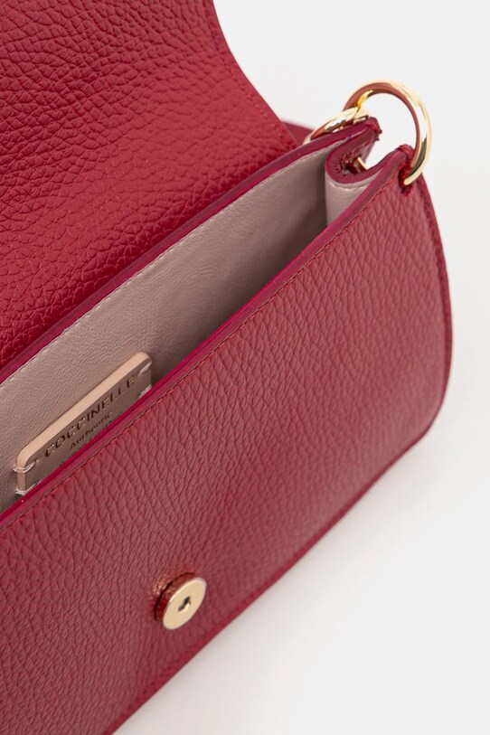 Kožená kabelka Coccinelle burgundské E5.SSL.27.01.01