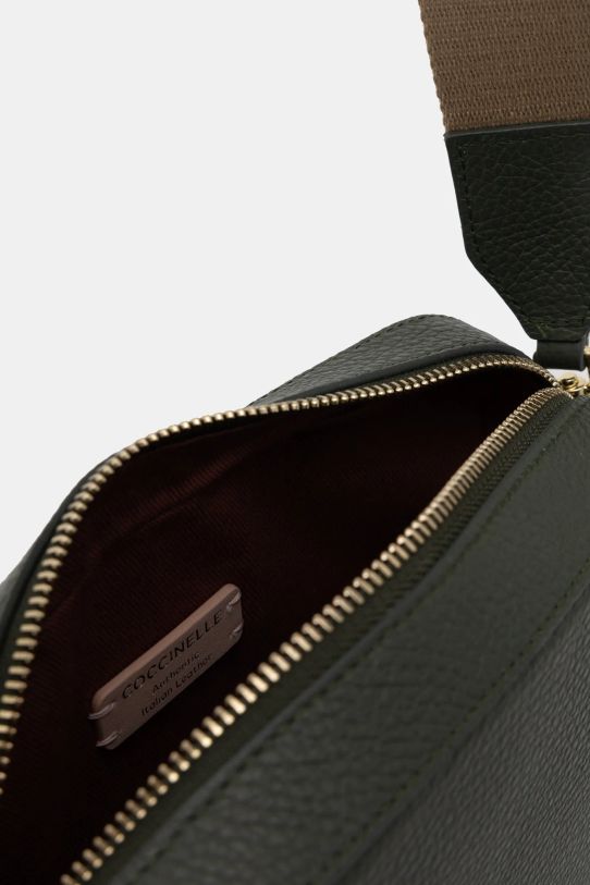 Kožená kabelka Coccinelle E5.MN5.553.01 zelená