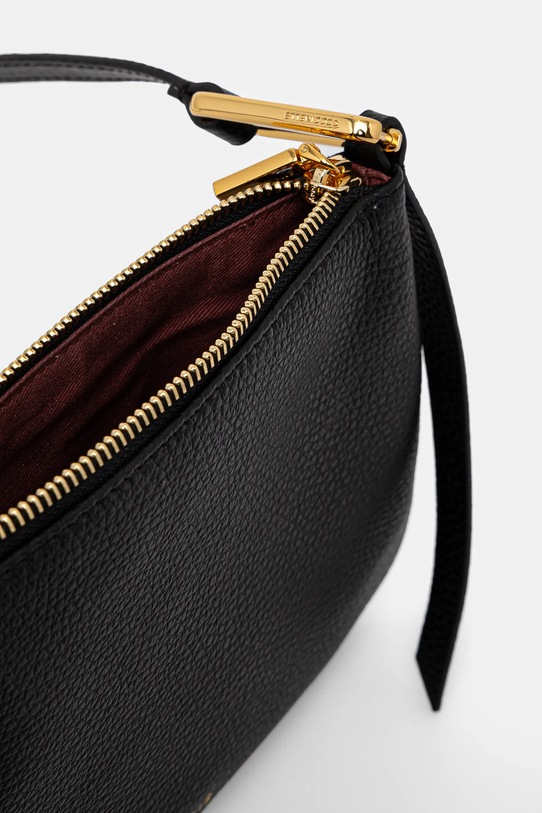 Kožená kabelka Coccinelle čierna E5.MQF.55.03.01