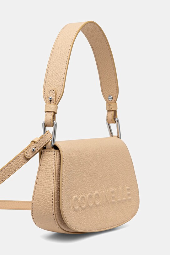 Coccinelle torebka skórzana E5.QBB.52.01.01 beżowy SS25