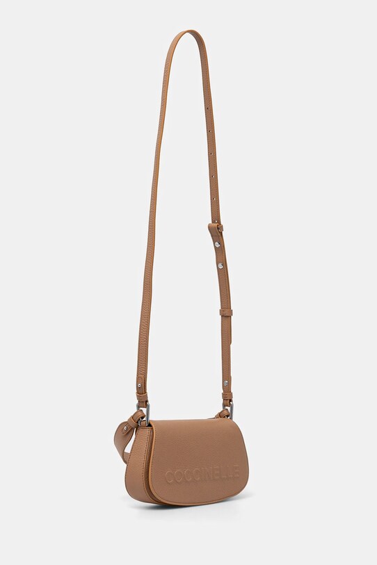 Coccinelle poseta de piele E5.QBB.52.01.01 bej SS25