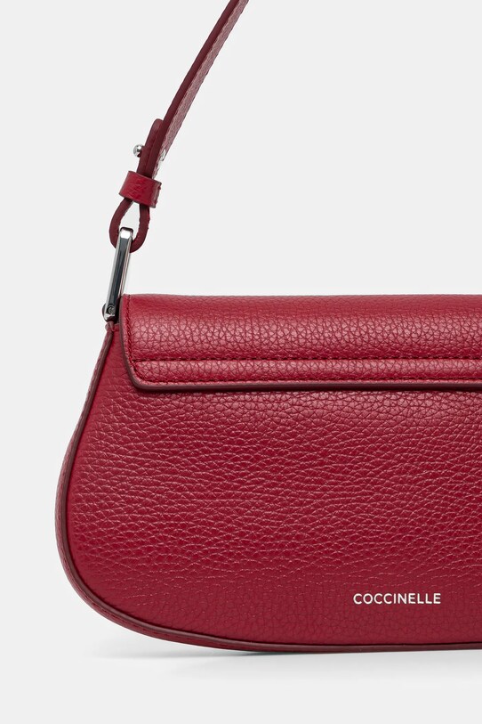 Accesorii Coccinelle poseta de piele E5.QBB.52.01.01 burgundia