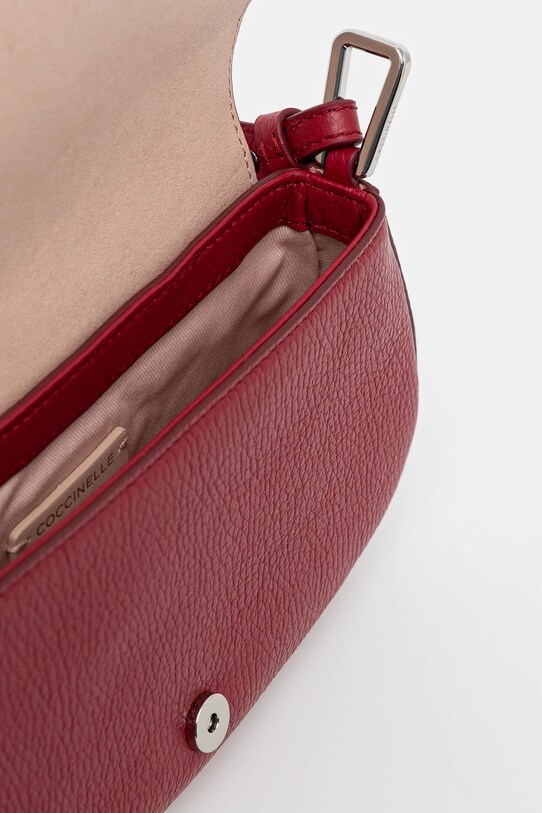 Coccinelle poseta de piele burgundia E5.QBB.52.01.01
