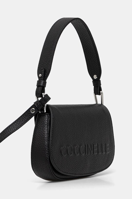 Coccinelle poseta de piele E5.QBB.52.01.01 negru SS25