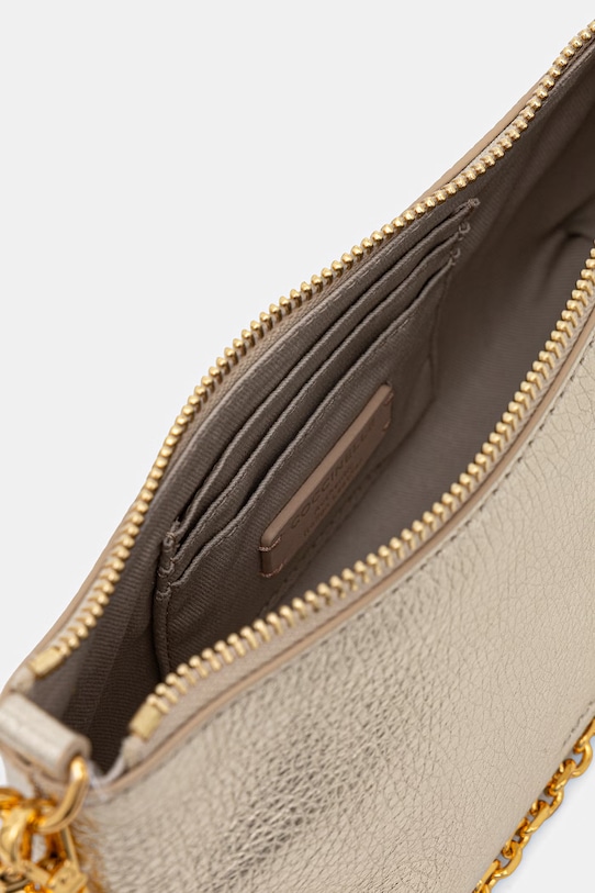 Kožená kabelka Coccinelle E5.QH0.55.01.01 zlatá