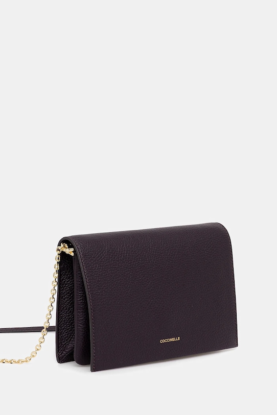 Coccinelle geantă de piele E5.S00.55.02.01 violet SS25