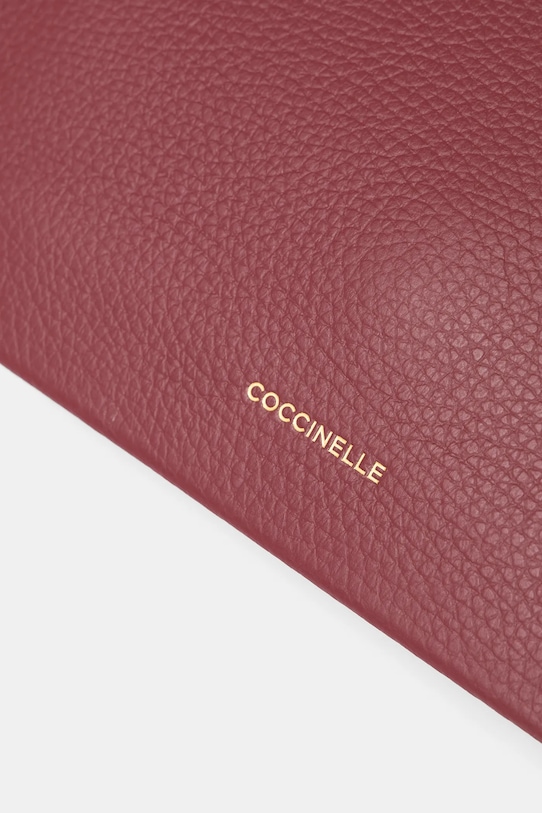 Kožená kabelka Coccinelle burgundské E5.S00.55.02.01