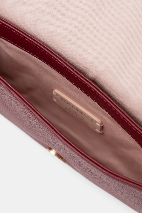 Kožená kabelka Coccinelle E5.S00.55.02.01 burgundské