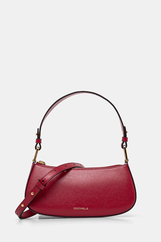 Kabelka Coccinelle přírodní kůže burgundské E5.S3A.52.01.01