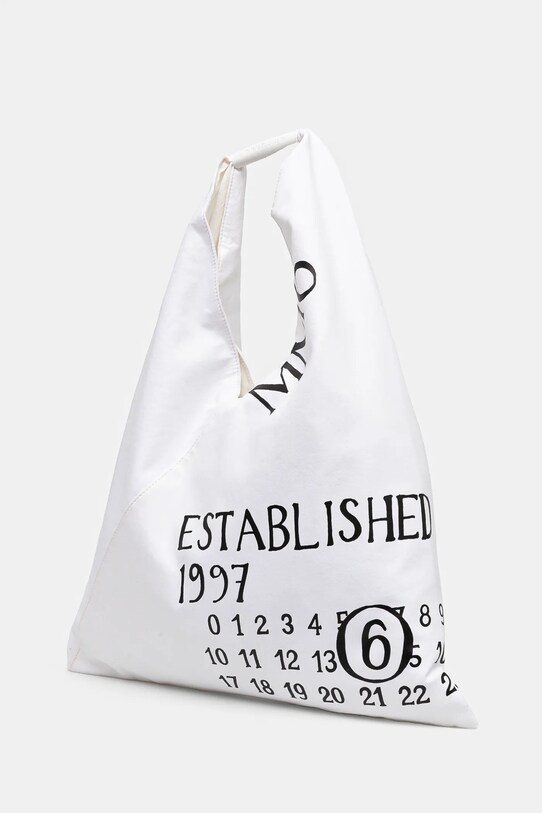 Бавовняна сумка MM6 Maison Margiela Classic Japanese Handbag S54WD0039.T1003 білий SS25