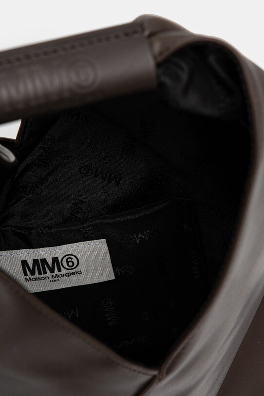 MM6 Maison Margiela torebka skórzana Small Japanese Handbag S54WD0043.T2185 brązowy