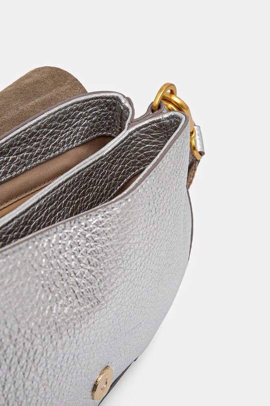 Kožená kabelka Gianni Chiarini HELENA BS.11088.TKL.NAETN stříbrná