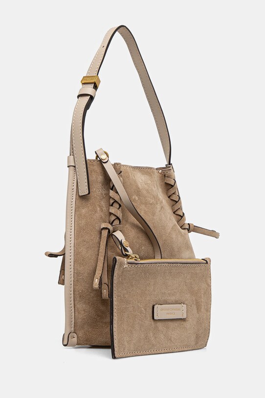 Τσάντα σουέτ Gianni Chiarini DORY BS.11305.CM.PL καφέ SS25