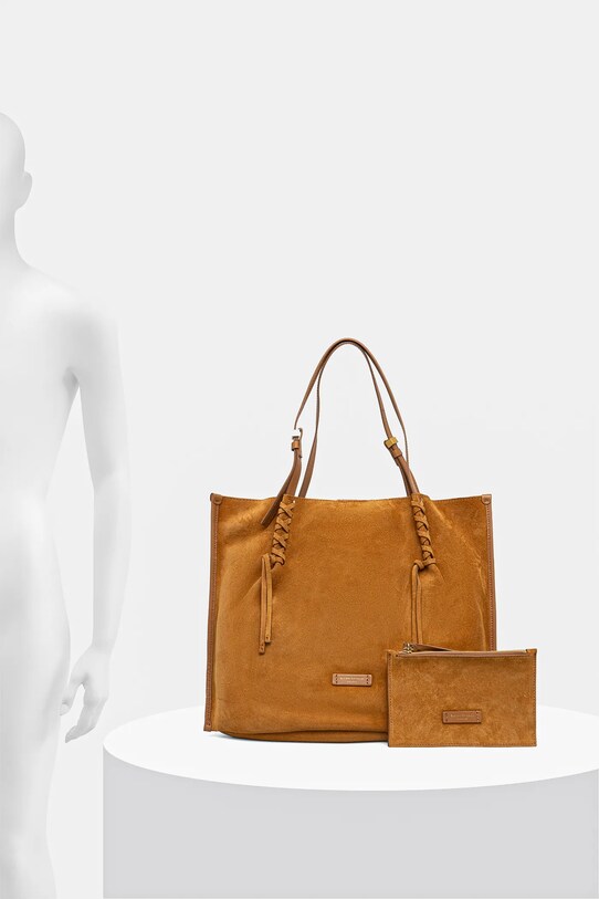 Gianni Chiarini geanta de mana din piele intoarsa DORY BS.11307.CM.PL