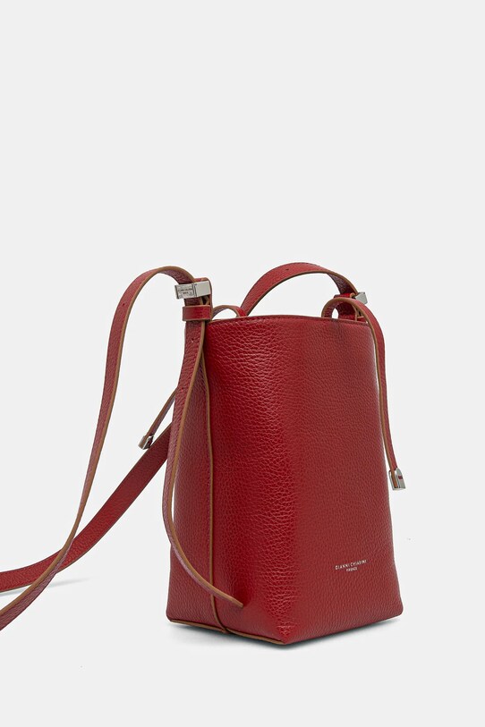 Kožená kabelka Gianni Chiarini AMELIA BS.11345.COMM.GRN červená SS25