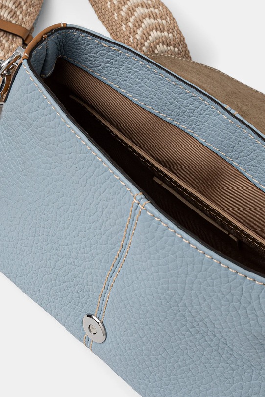 Kožená kabelka Gianni Chiarini ALESSANDRA BS.11355.TKL.NAETN modrá