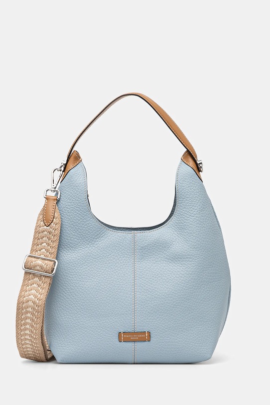Kožená kabelka Gianni Chiarini ALESSANDRA usňová koža modrá BS.11357.TKL.NAETN