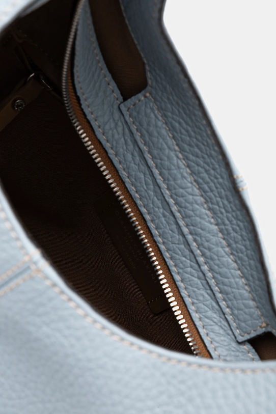 Kožená kabelka Gianni Chiarini ALESSANDRA BS.11357.TKL.NAETN modrá