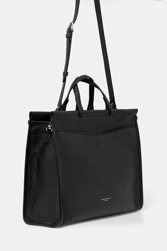 Kožená kabelka Gianni Chiarini LAVINIA BS.11400.TKL čierna SS25