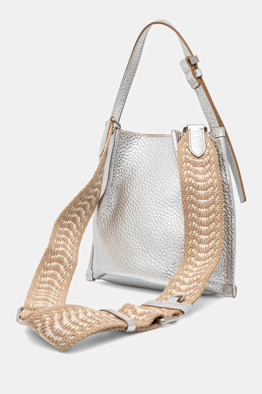 Αξεσουάρ Δερμάτινη τσάντα Gianni Chiarini DORY BS.11635.RNGDBL.NAETN ασημί