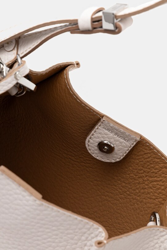 Kožená kabelka Gianni Chiarini DORY BS.11636.RNGDBL.NAETN bílá