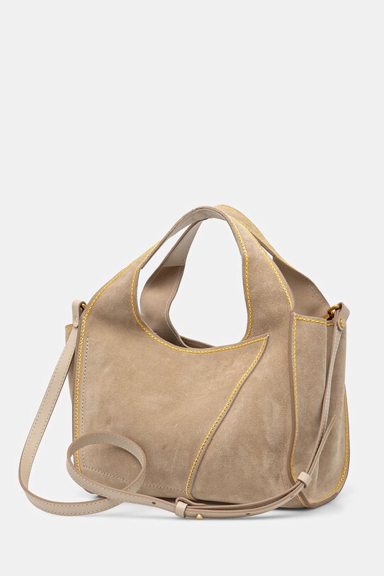 Akcesoria Gianni Chiarini torebka zamszowa EUFORIA BS.11654.CMNRV biały