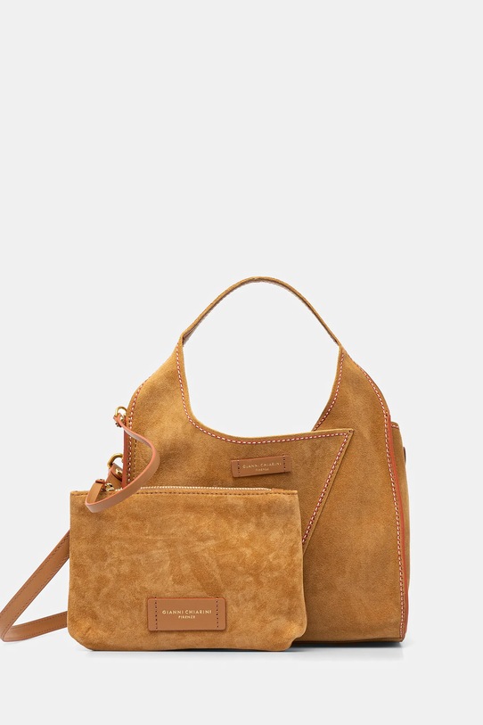 Замшевая сумочка Gianni Chiarini EUFORIA замш бежевый BS.11654.CMNRV