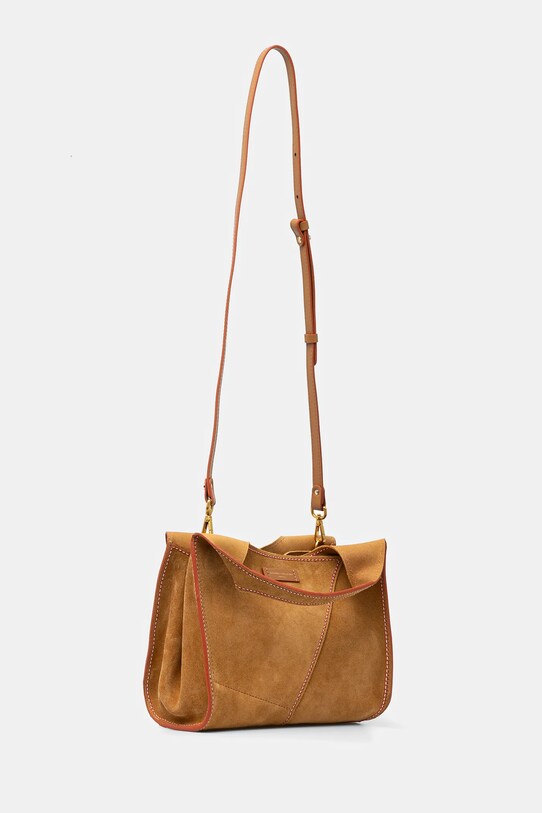 Велурена чанта Gianni Chiarini EUFORIA BS.11654.CMNRV бежов SS25