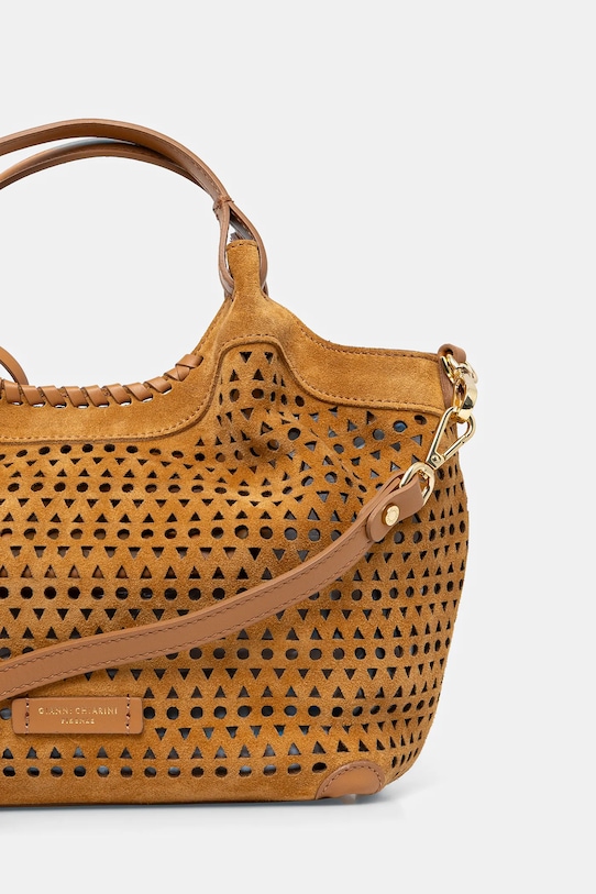 Semišová kabelka Gianni Chiarini DUA hnědá BS.11679.CMLSR