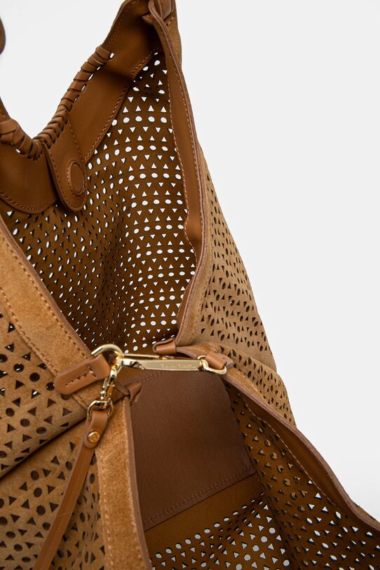 Gianni Chiarini geanta de mana din piele intoarsa DUA BS.11682.CMLSR maro