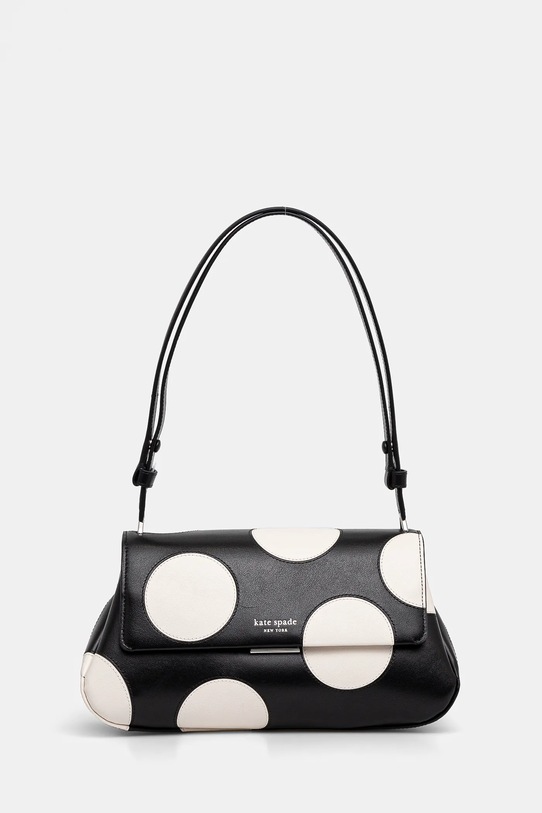 Kožená kabelka Kate Spade usňová koža čierna KJ898