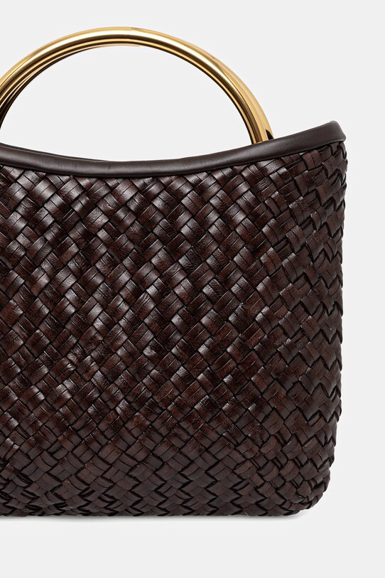 Accesorii Luisa Spagnoli geantă de piele 542188 maro