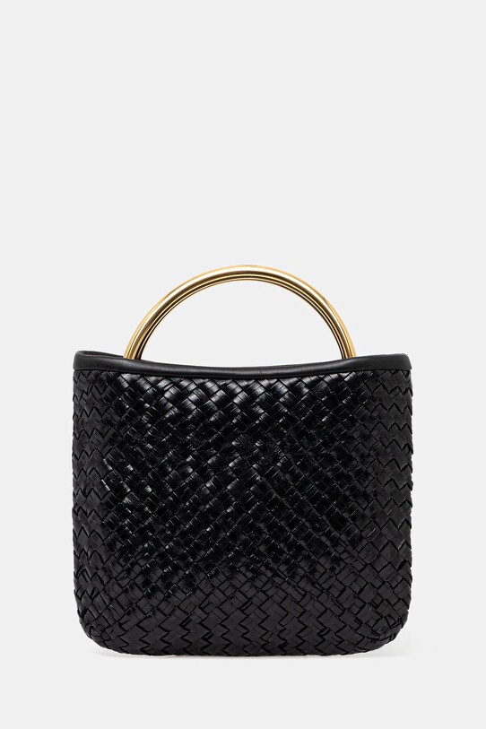 Usnjena torbica Luisa Spagnoli Ne ustreza A4 črna 542188