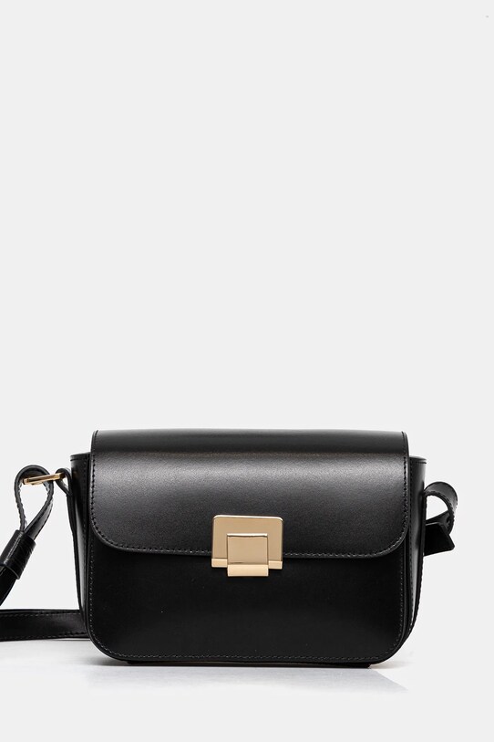 Marc O'Polo borsa a mano in pelle pelle fiore nero 41012210702203