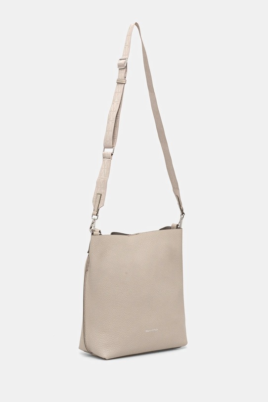 Kožená kabelka Marc O'Polo 41019651101109 šedá SS25