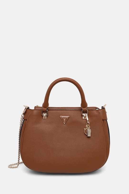 Τσάντα Guess FEDORA απομίμηση λείου δέρματος καφέ HWBG95.19090