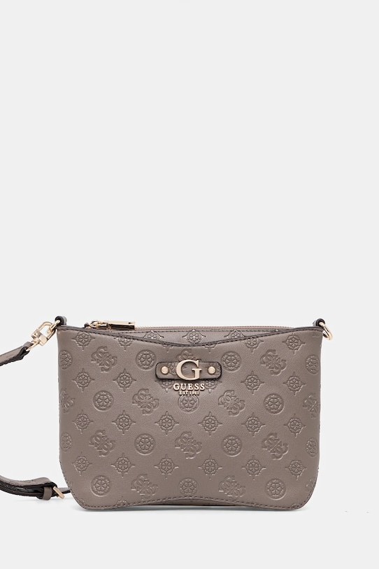 Torba Guess GERTY imitacija zrnate kože siva HWPD95.29120