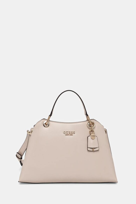 Τσάντα Guess ECO EVAINE απομίμηση λείου δέρματος μπεζ HWEVG9.53506