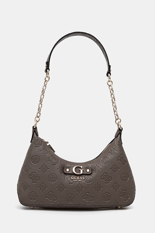 Τσάντα Guess GERTY απλικέ γκρί HWPD95.29180