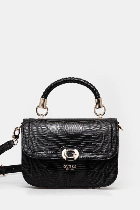 Τσάντα Guess ORLINA απομίμηση λείου δέρματος μαύρο HWKG95.31200