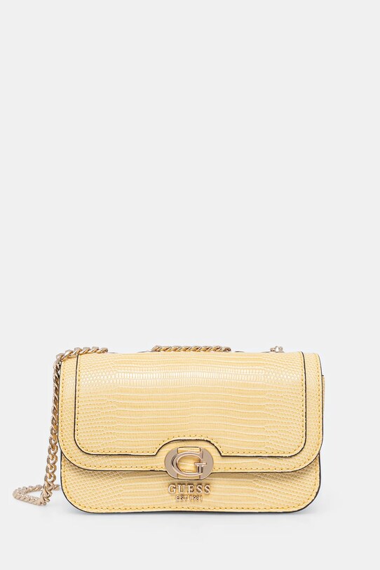 Τσάντα Guess ORLINA απομίμηση λείου δέρματος κίτρινο HWKG95.31780