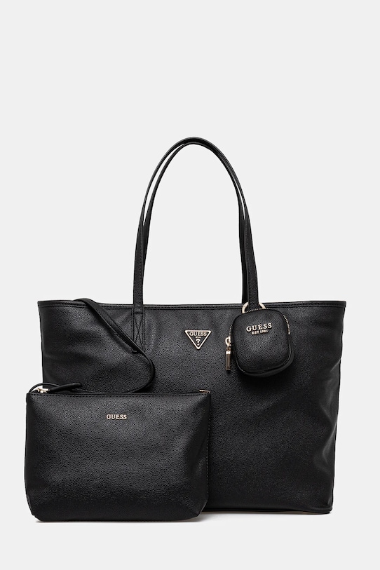 Kabelka Guess POWER PLAY vejde se A4 černá HWBG90.06240
