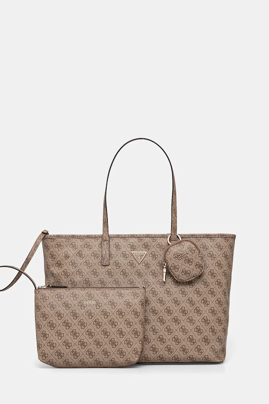 Guess torebka POWER PLAY mieści A4 beżowy HWSL90.06240