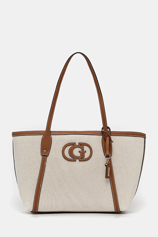 Kabelka Guess SEBINA hladký béžová HWAG95.24230