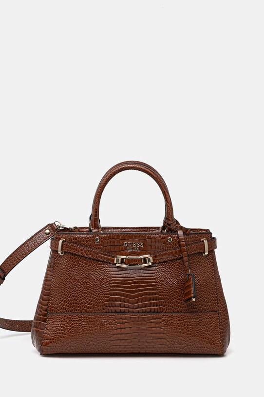 Guess torebka SILVYE odpinany pasek brązowy HWCG95.27060