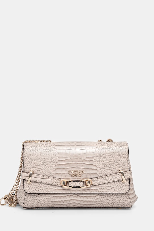 Τσάντα Guess SILVYE απομίμηση λείου δέρματος γκρί HWCG95.27210