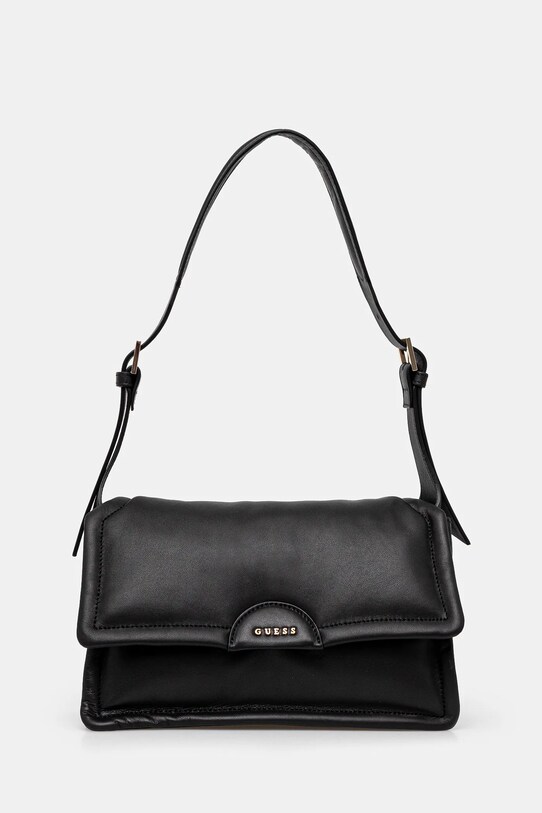 Шкіряна сумочка Guess EVA лицьова шкіра чорний HWSTPF.L5116