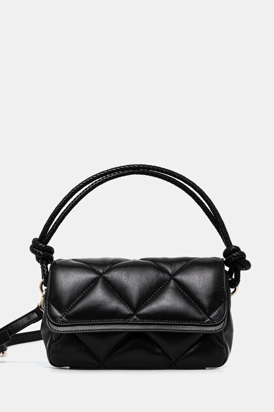 Guess poseta de piele CORINNE uni negru HWCRNN.L5116