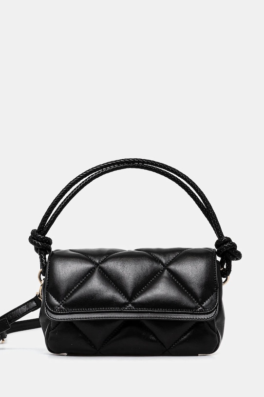 Kožená kabelka Guess CORINNE přírodní kůže černá HWCRNN.L5116